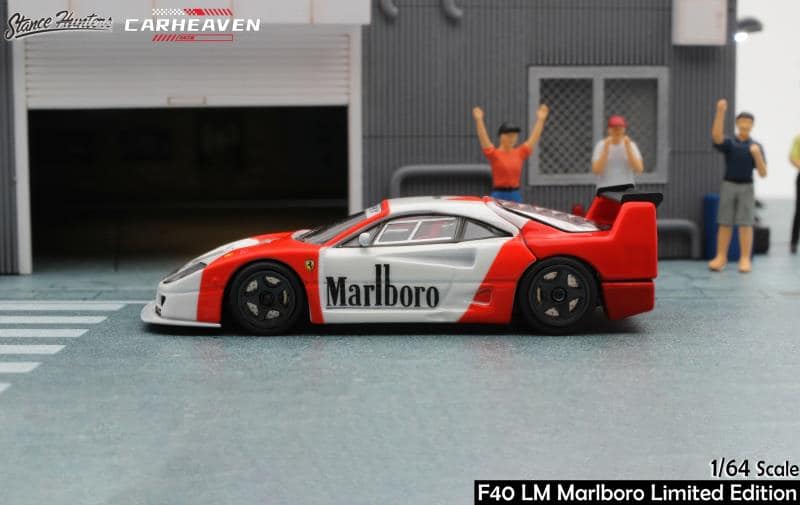 Stance Hunters SH x Car Heaven Ferrari F40 LM in Marlboro Livery