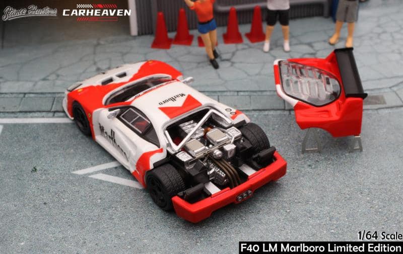 Stance Hunters SH x Car Heaven Ferrari F40 LM in Marlboro Livery