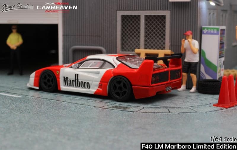 Stance Hunters SH x Car Heaven Ferrari F40 LM in Marlboro Livery