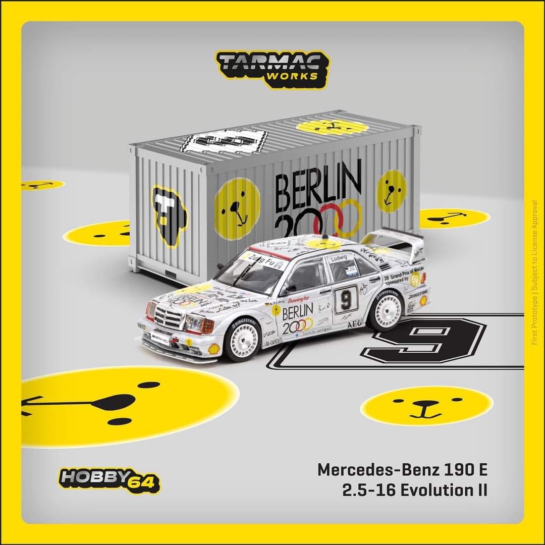 Tarmac Works Mercedes-Benz 190 E 2.5-16 Evolution II Macau Guia Race 1992 K.Ludwig