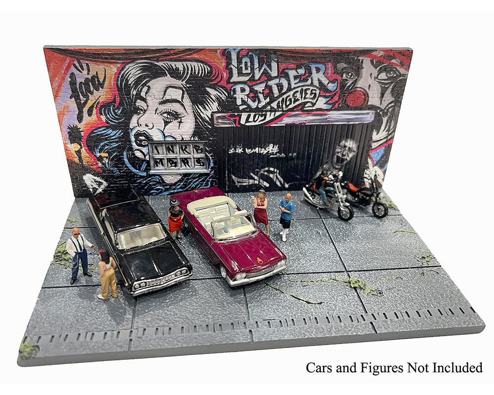 American Diorama 1:64 MiJo Exclusives LA Street Art Diorama Lowrider – Limited Edition