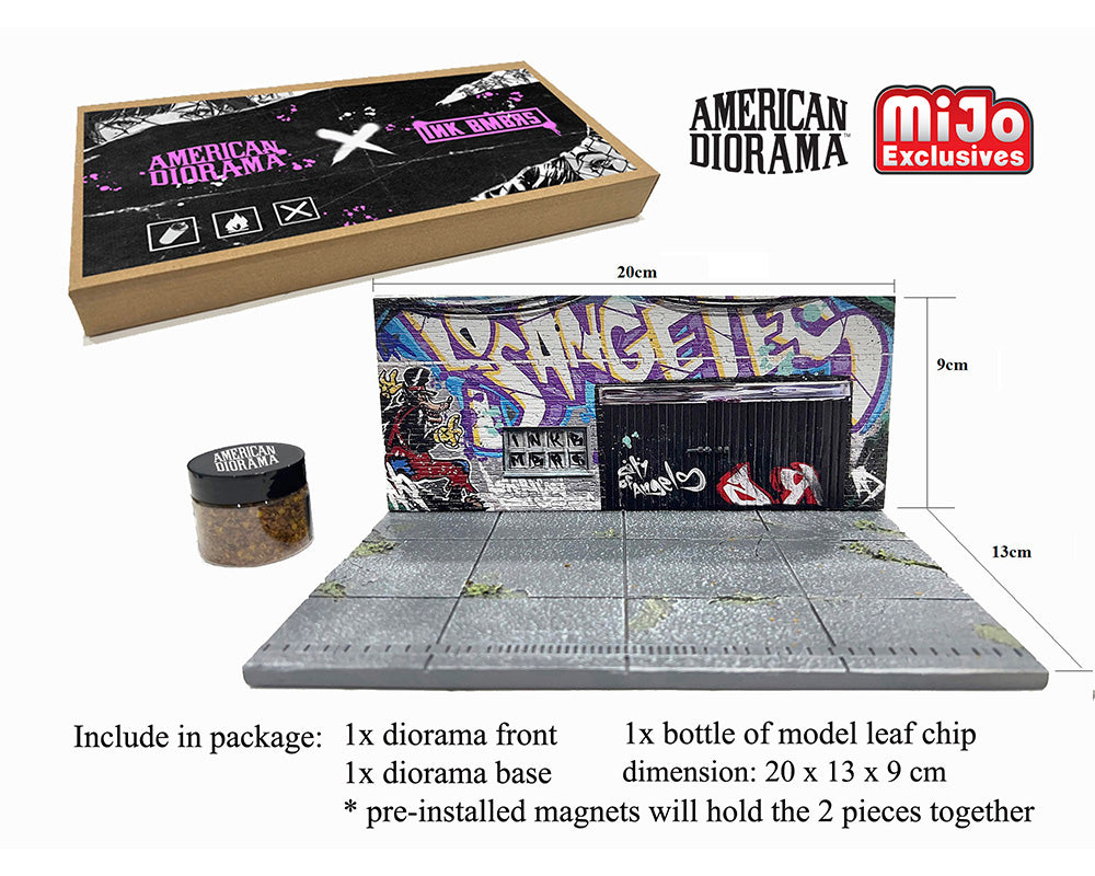 American Diorama 1:64 MiJo Exclusives LA Street Art Diorama Graffiti – Limited Edition