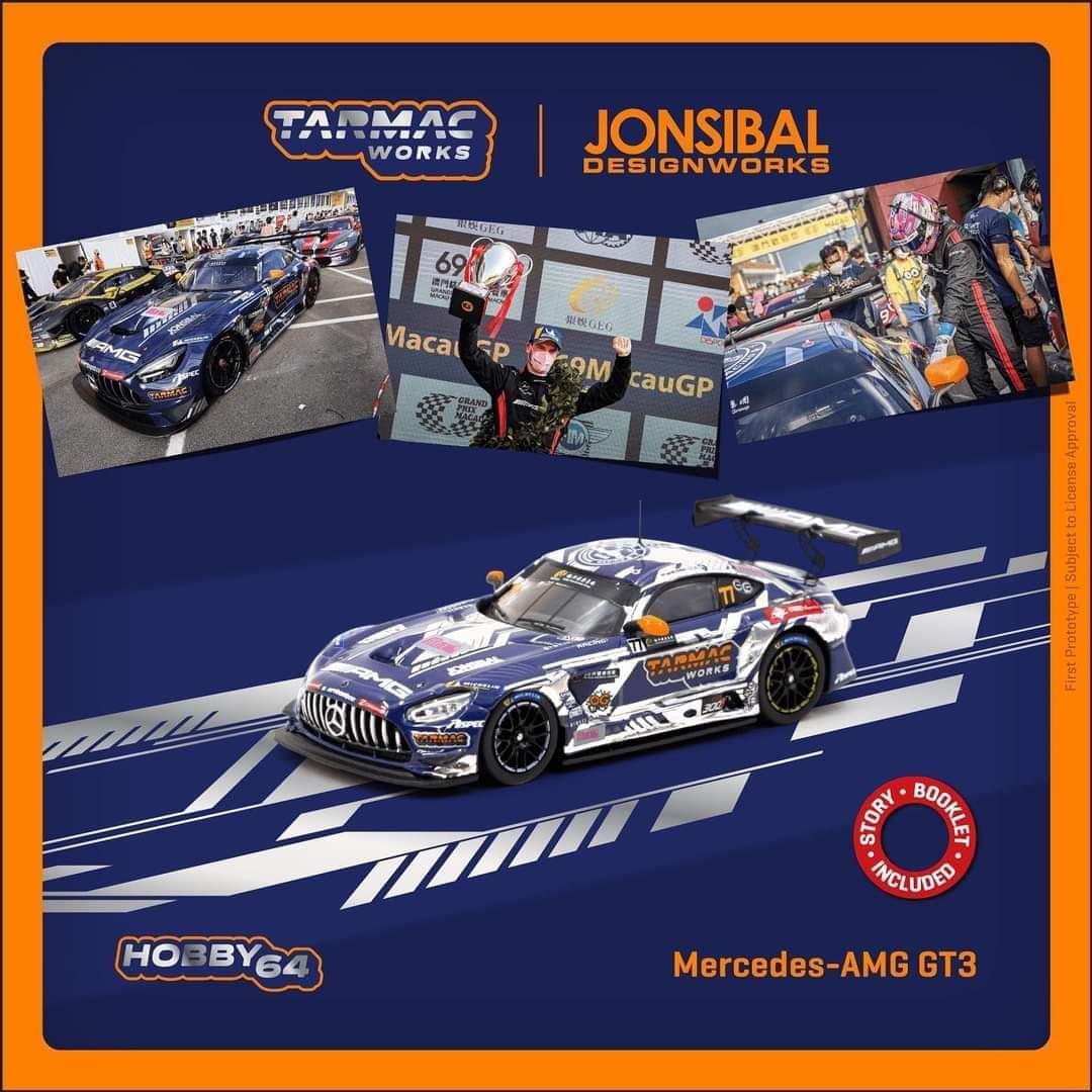 Tarmac Works Mercedes AMG GT3 Macau GT Cup 2022 Winner