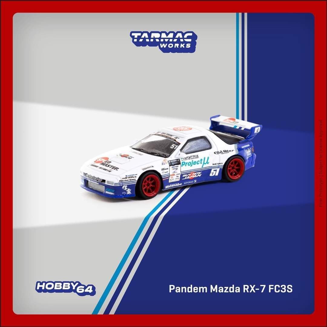 Tarmac Works Mazda RX-7 (FC3S) PANDEM in Drift Livery