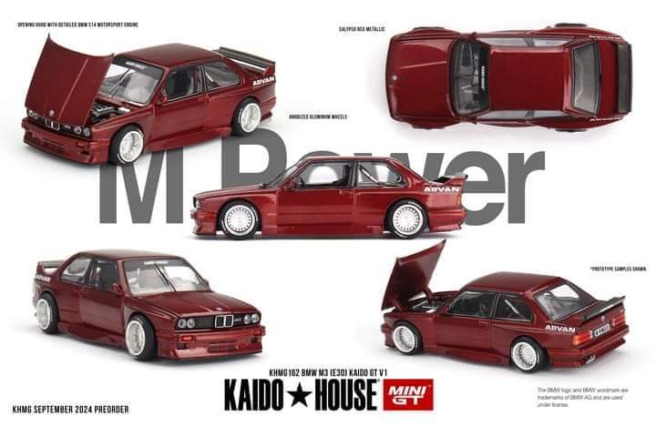 Kaido House x Mini GT 1:64 BMW M3 (E30) Kaido GT V1 – M Red
