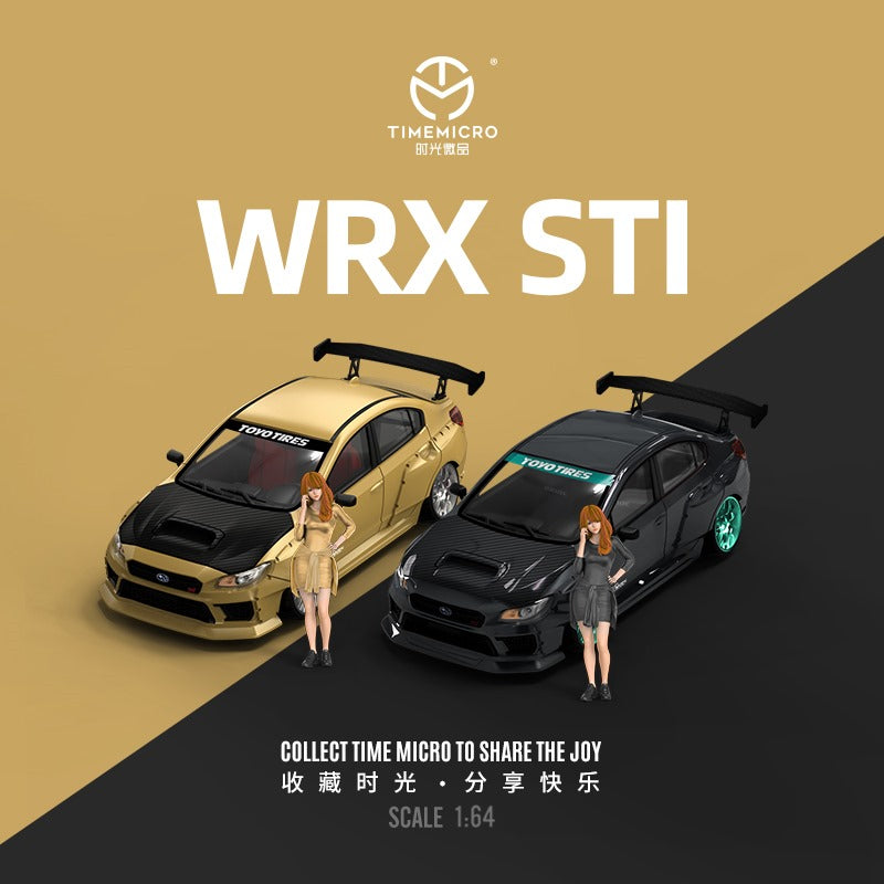 Time Micro Subaru WRX STi in Gold or Black