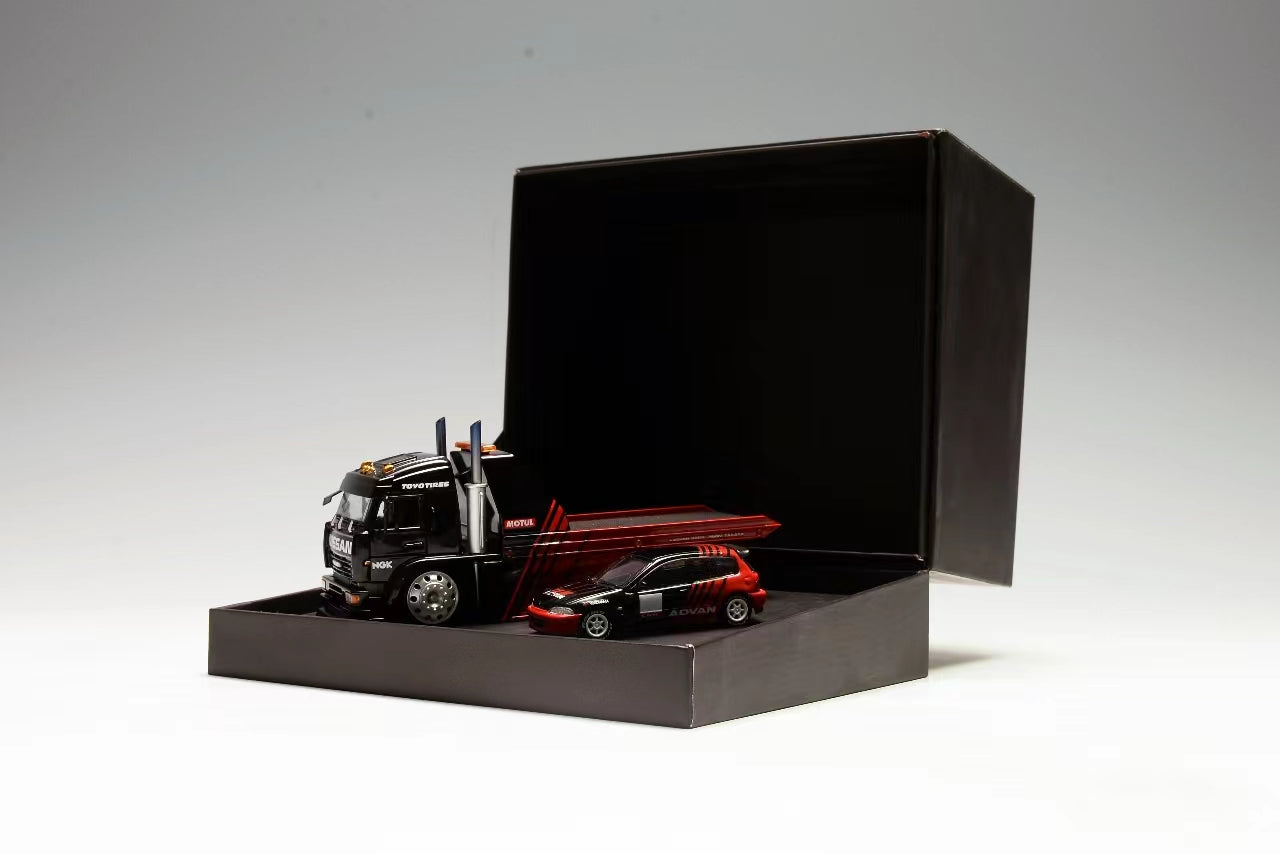 Street Weapon x Stance Hunters KamaZ Modified Trailer Truck Advan Livery SET