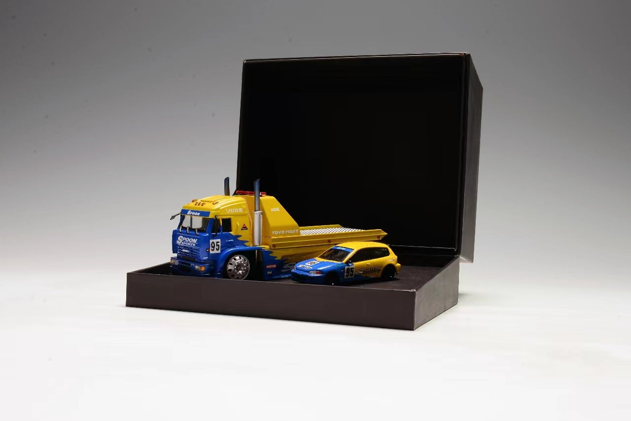 Street Weapon x Stance Hunters KamaZ Modified Trailer Truck Spoon Sports Livery SET