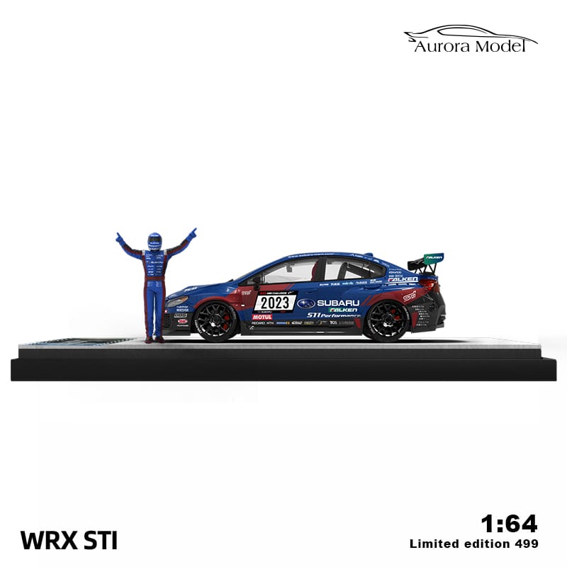 Aurora Model Subaru WRX STI Nurg Berlin Challenge Livery w/ Figurine