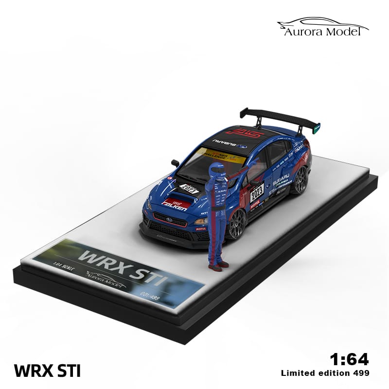 Aurora Model Subaru WRX STI Nurg Berlin Challenge Livery w/ Figurine