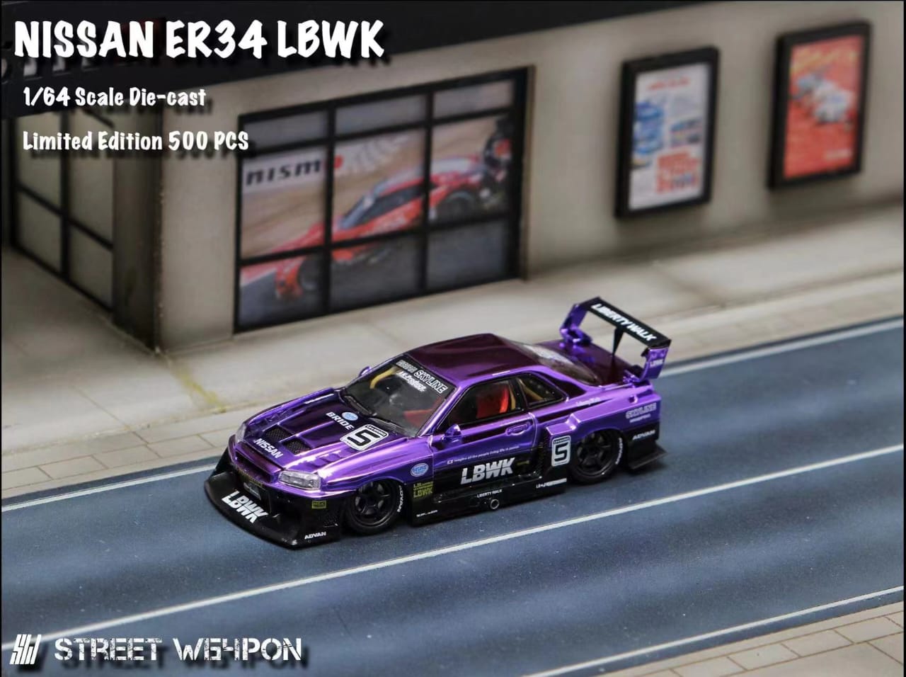 Street Weapon LBWK ER34 Chrome Purple