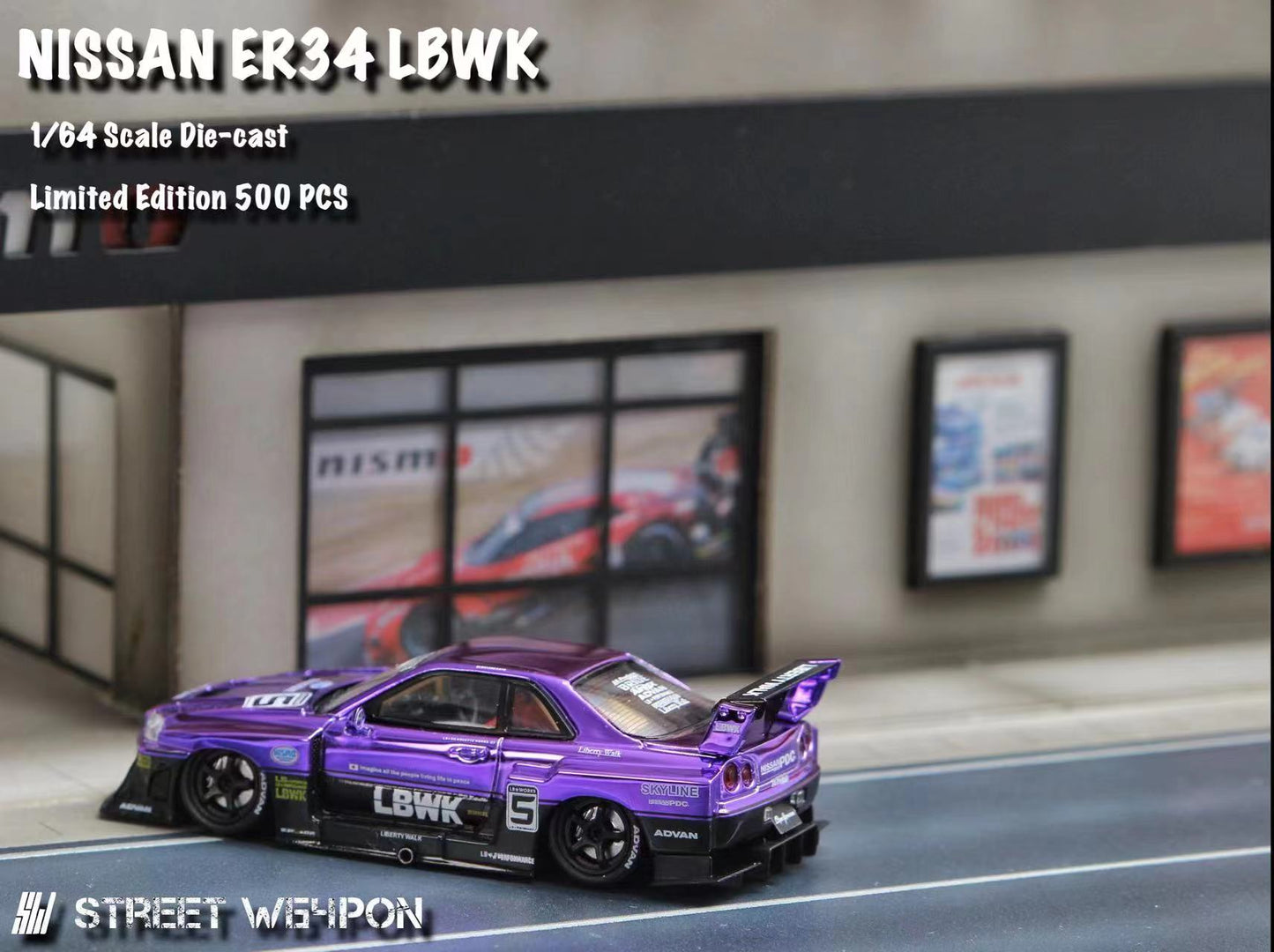 Street Weapon LBWK ER34 Chrome Purple