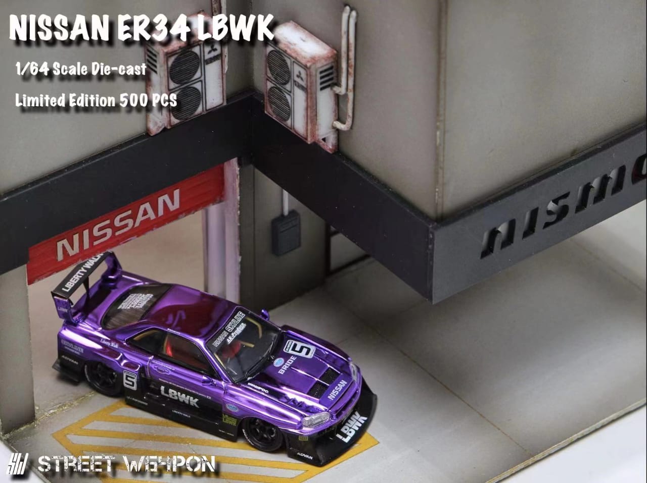 Street Weapon LBWK ER34 Chrome Purple