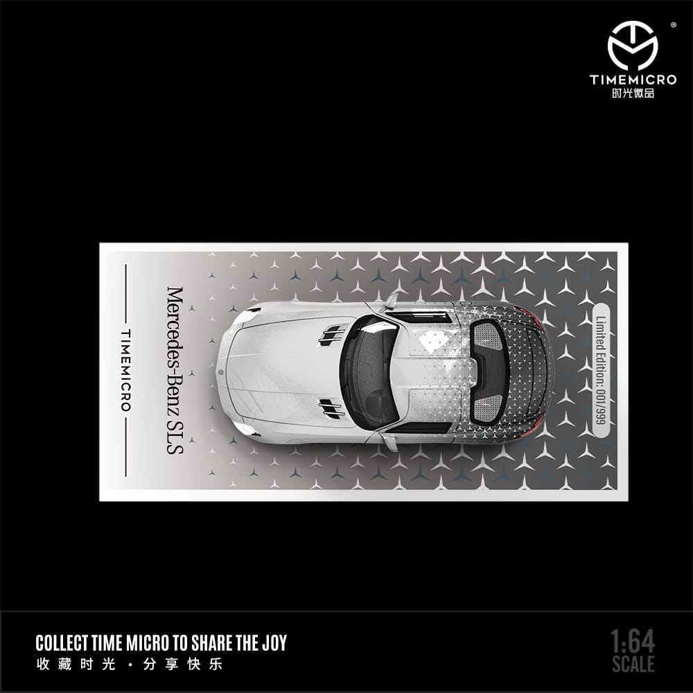 TimeMicro Mercedes-Benz SLS in Silver with Stars Livery