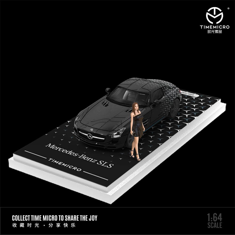 TimeMicro Mercedes-Benz SLS in Black with Stars Livery