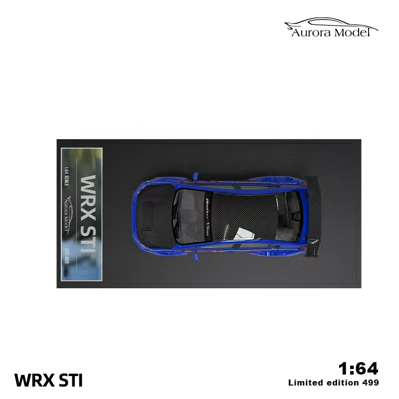 Aurora Model Subaru WRX STI in Metallic Blue