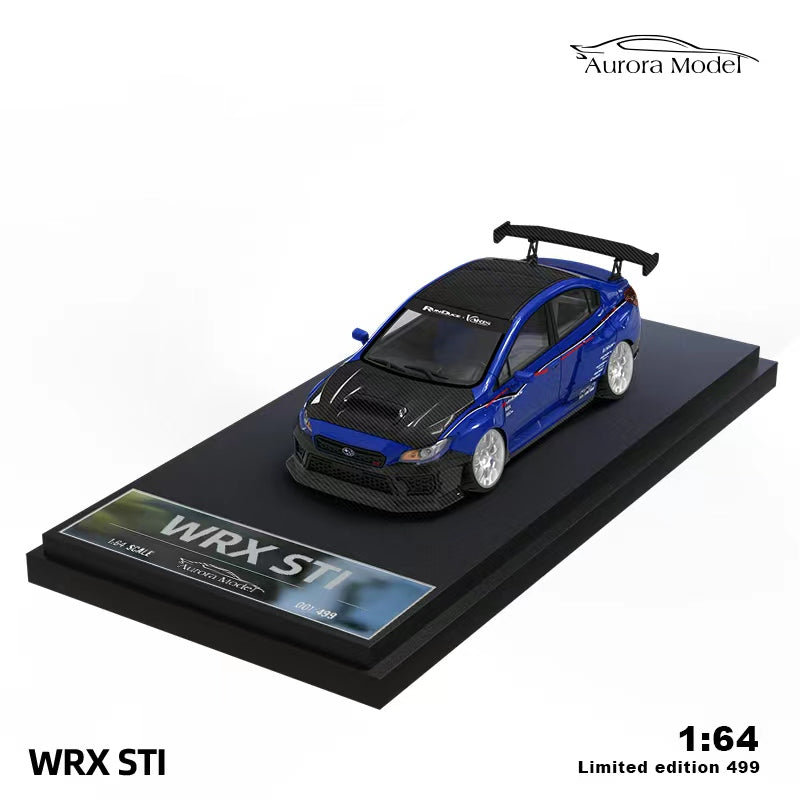 Aurora Model Subaru WRX STI in Metallic Blue