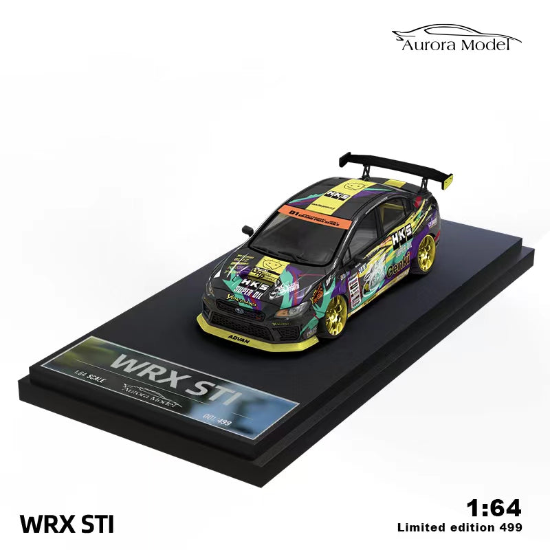 Aurora Model Subaru WRX STI in HKS Livery