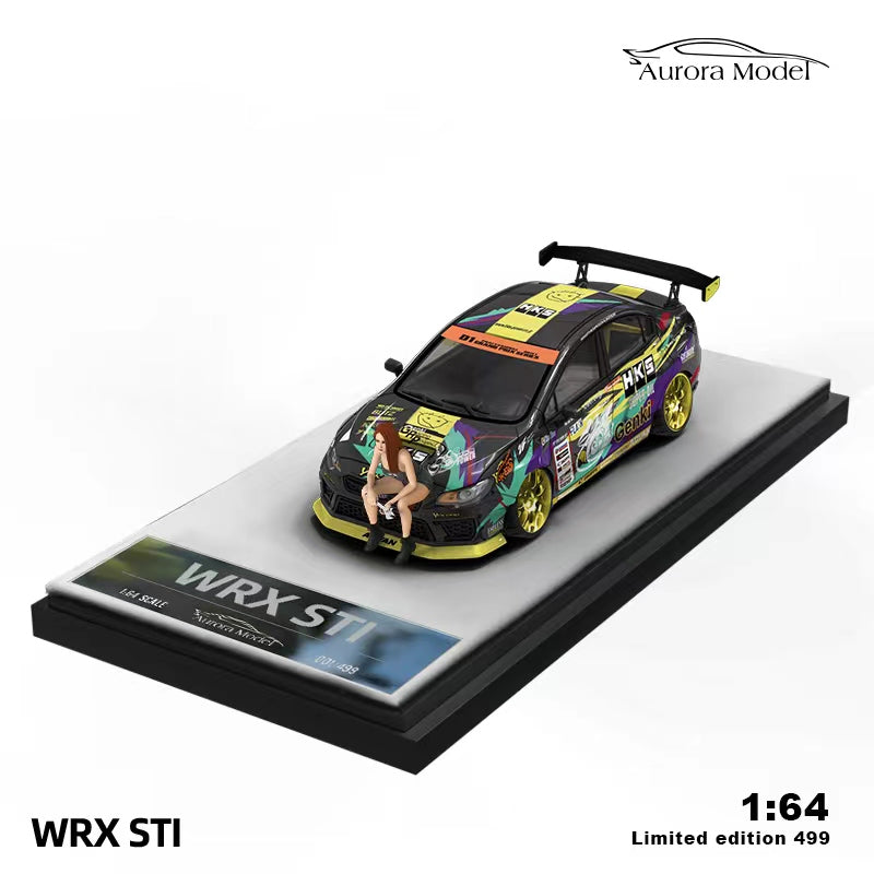 Aurora Model Subaru WRX STI in HKS Livery