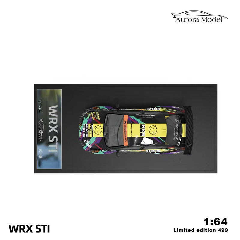 Aurora Model Subaru WRX STI in HKS Livery