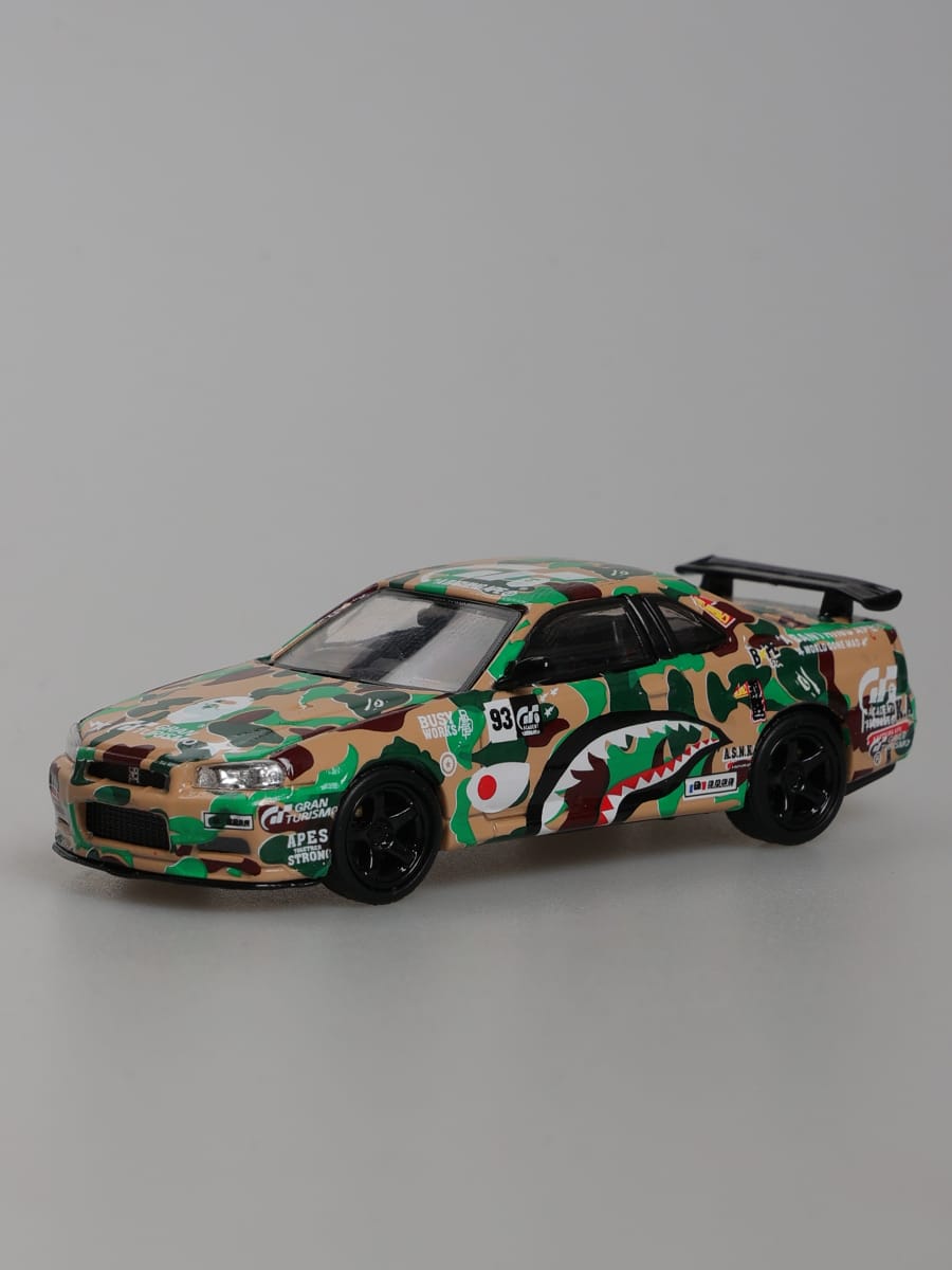 Stance Hunters Nissan Skyline GTR R34 in APE Livery
