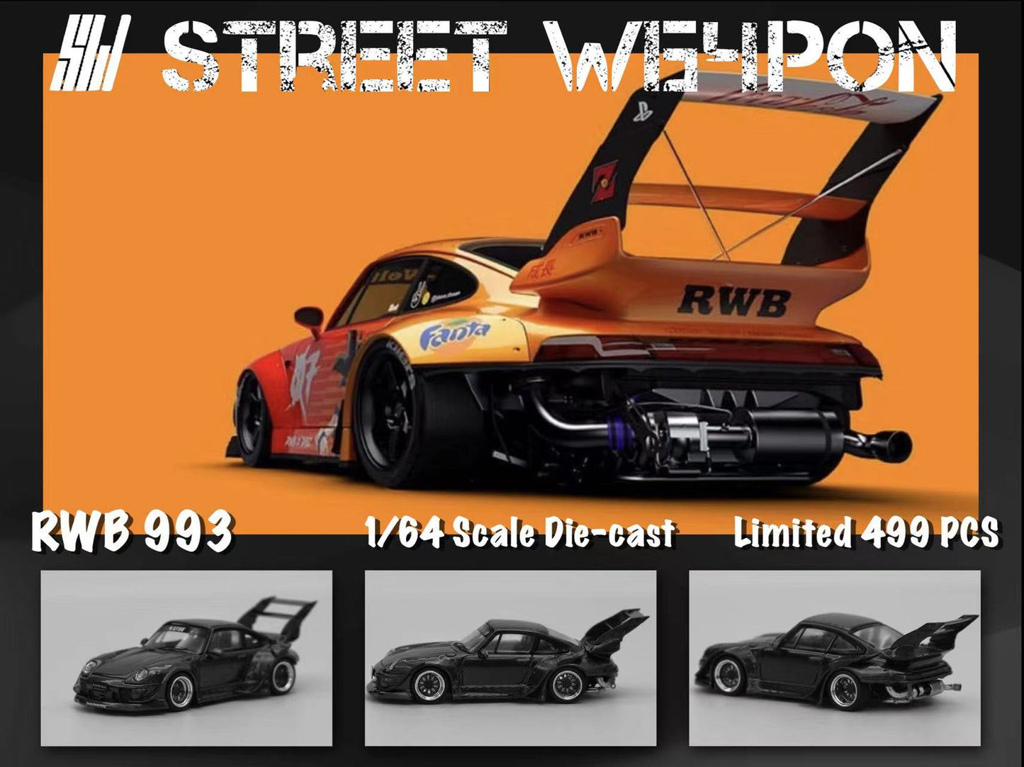 Street Weapon RWB 993 Dragon Ball Liveries