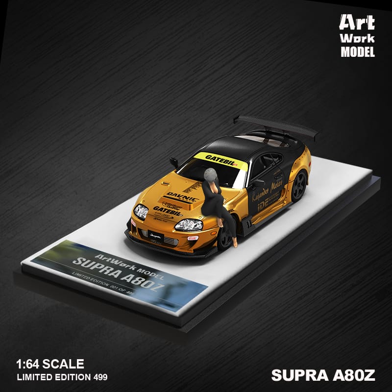 ArtWork Toyota Supra A80 in Gold