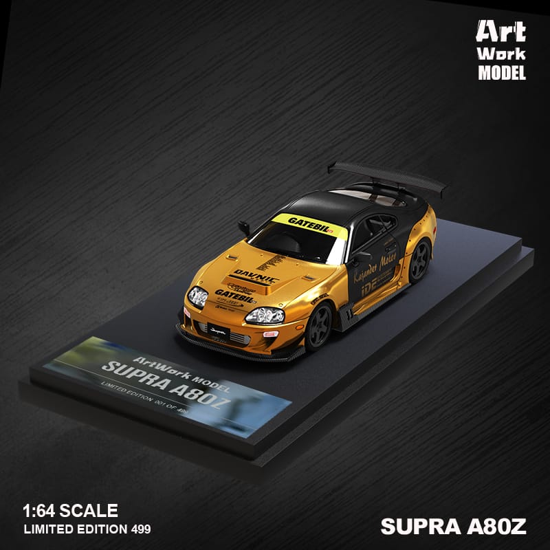 ArtWork Toyota Supra A80 in Gold