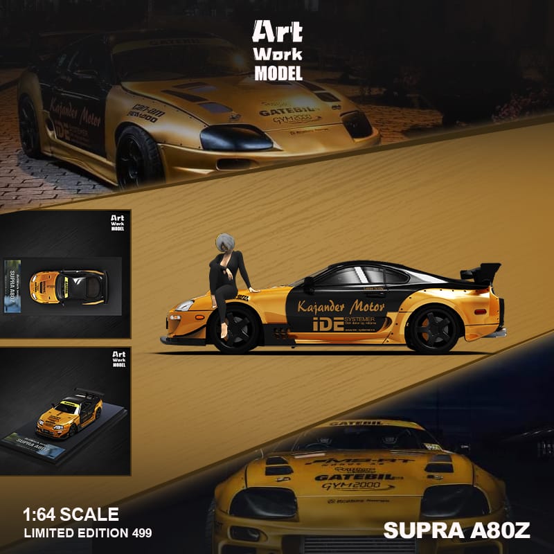ArtWork Toyota Supra A80 in Gold