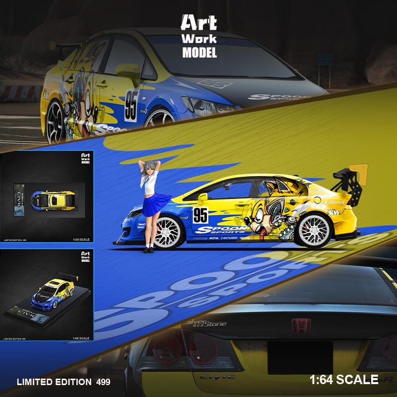 Art Work Model Honda Civic FD2 Track Edition Spoon #95