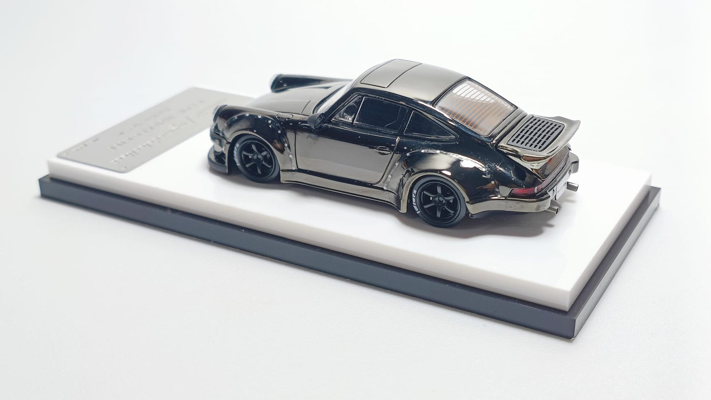 MyModelCollect Porsche RWB930 in Chrome Gunmetal Gray