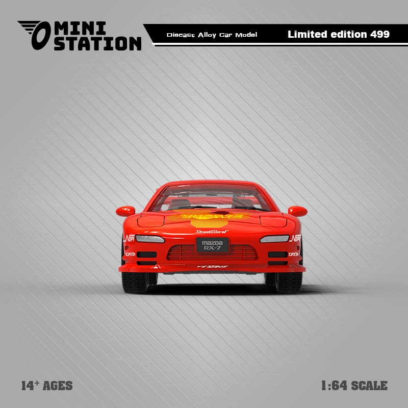 Mini Station 1/64 Mazda RX-7 in Orange Fast & Furious Livery