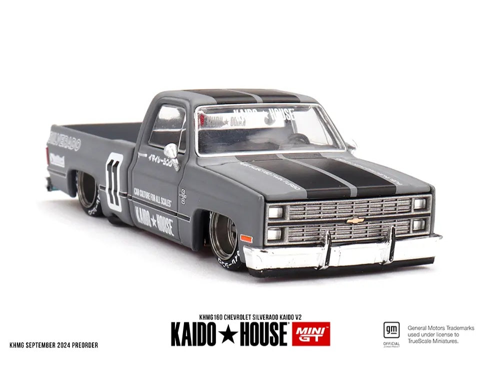 Kaido House x Mini GT 1:64 Chevrolet Silverado Kaido V2 – Grey