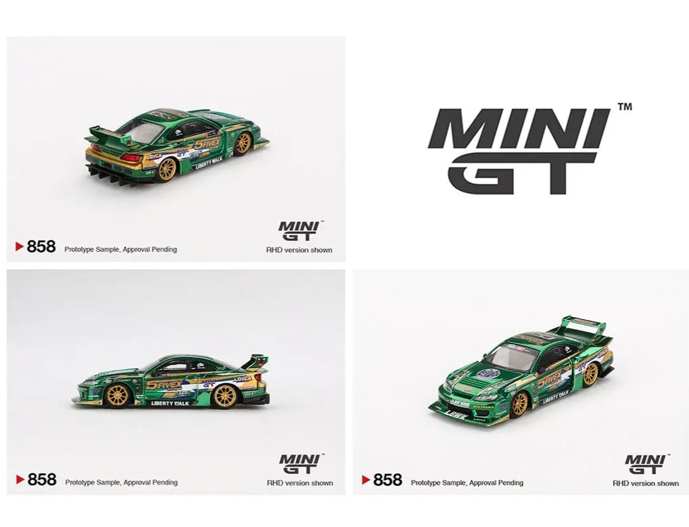 Mini GT 1:64 Nissan LB-Super Silhouette S15 SILVIA LBWK 2024 Fausto Racing #858