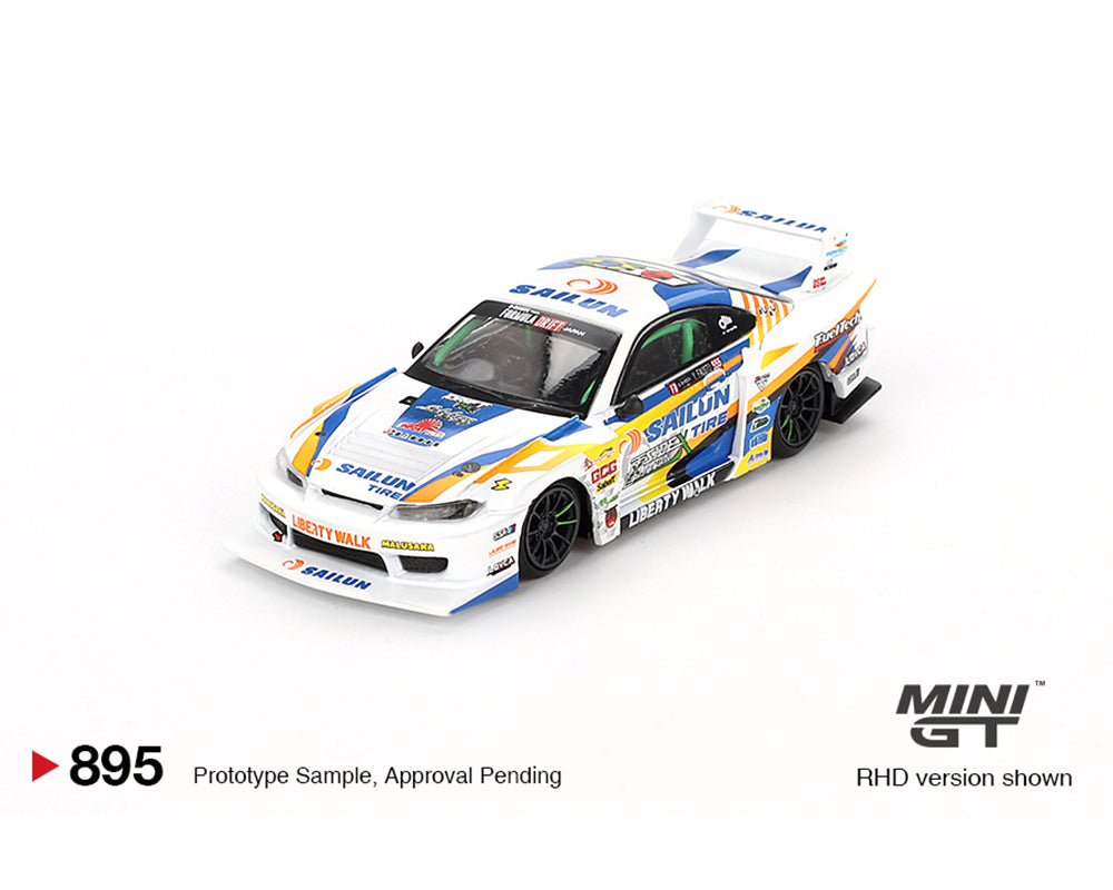 Mini GT 1:64 Nissan LB-Super Silhouette S15 SILVIA #555 2023 Formula Drift Japan