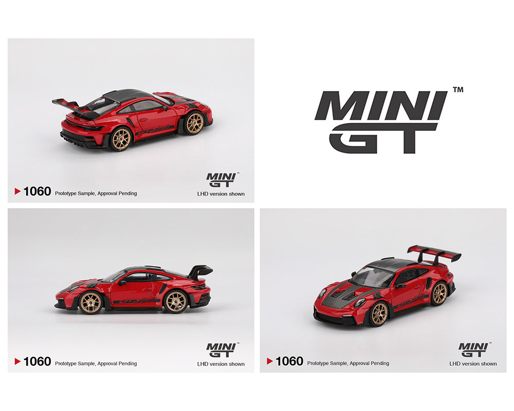 Mini GT 1:64 Porsche 911 (992) GT3 RS Weissach Package – Guards Red