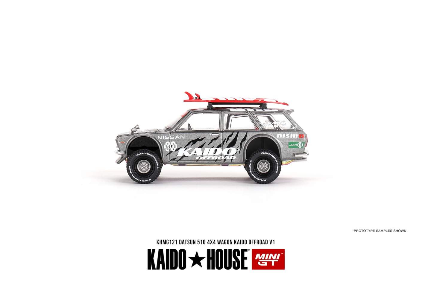 Kaido House x Mini-GT Datsun KAIDO 510 Wagon 4×4 Kaido Offroad V1