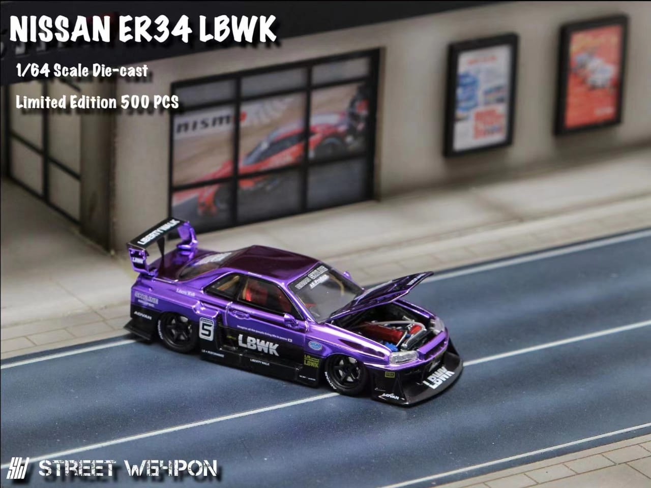 Street Weapon LBWK ER34 Chrome Purple