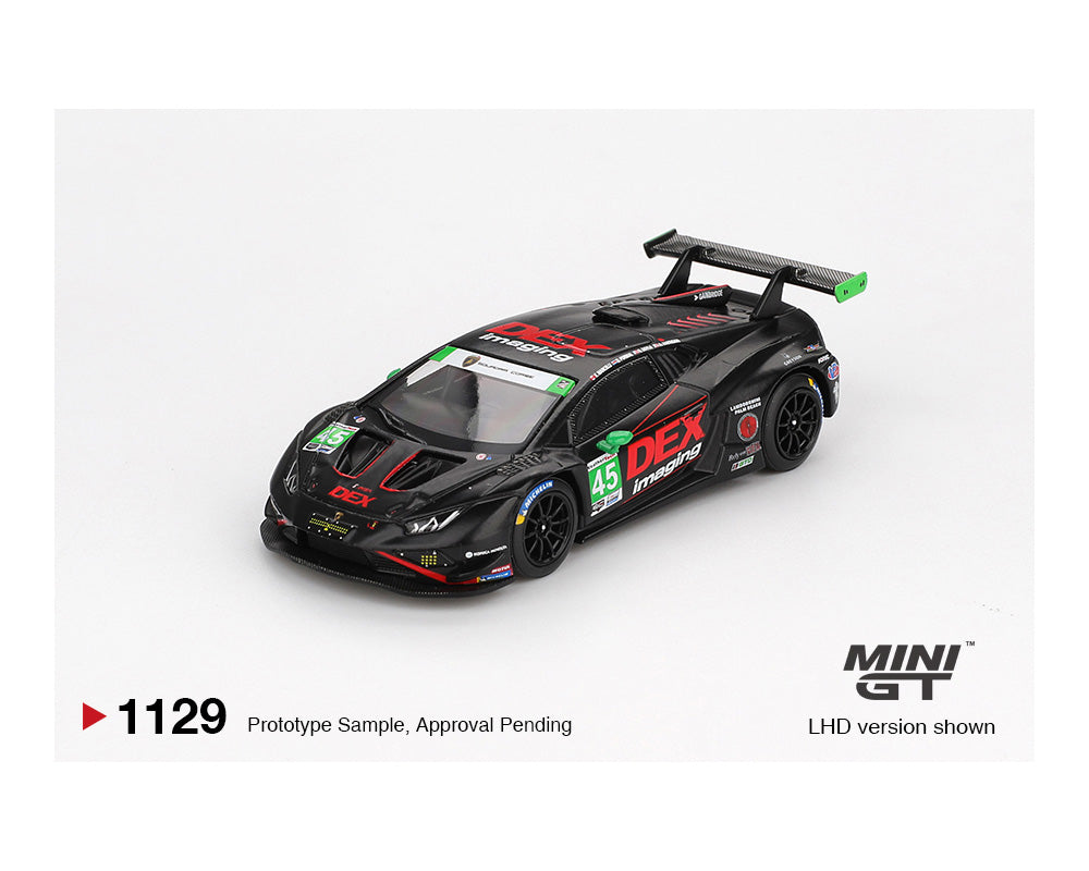 Mini GT 1:64 Lamborghini Huracán GT3 EVO2 #45 No.45 DEX Imaging 2024 IMSA Daytona