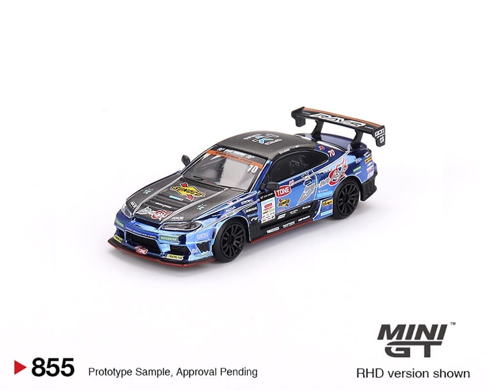 Mini GT 1:64 Japan Exclusive Nissan Silvia (S15) D-MAX #70 D-MAX Racing 2023 D1 Grand Prix Limited Edition