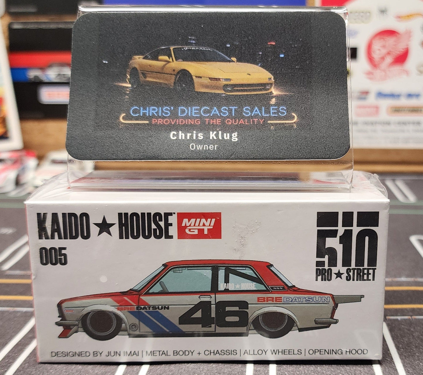 Kaido House x Mini GT 1:64 Datsun 510 Pro Street KHMG005