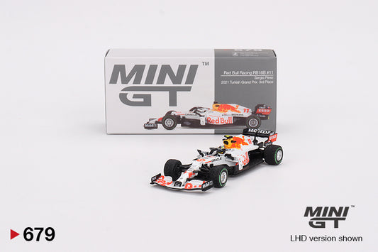 MINI-GT Red Bull RB16B #11 Sergio Perez 2021 Turkish Grand Prix 3rd Place MGT00679-L