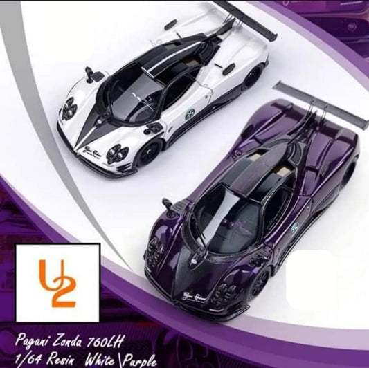 U2 Pagani 760LH #35 Resin Model in Purple/White