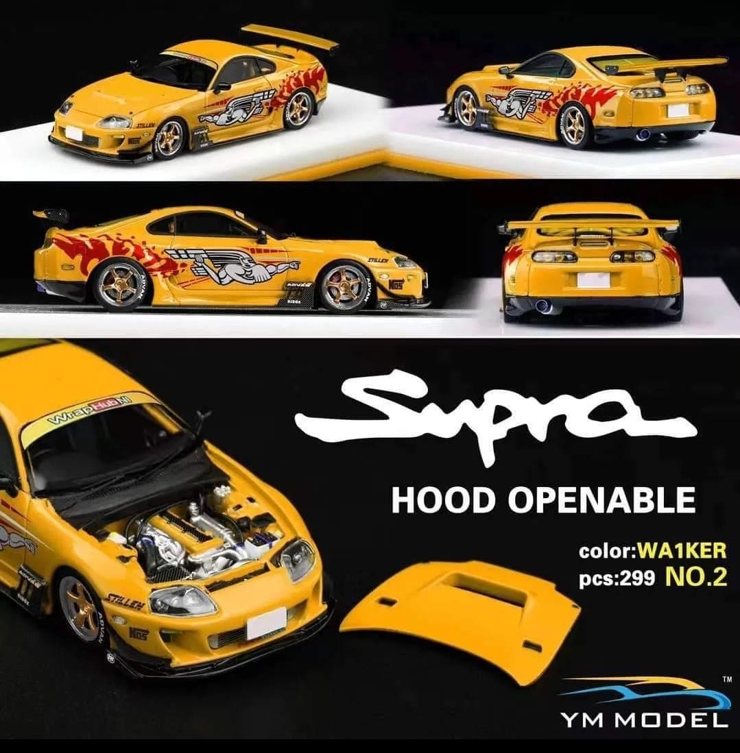 YM Model Toyota Supra JZA80 Paul Walker V2 Tribute 299 Pcs