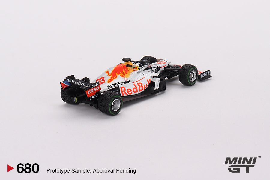 MINI-GT Red Bull RB16B #33 Max Verstappen 2021 Turkish Grand Prix 2nd Place MGT00680-L