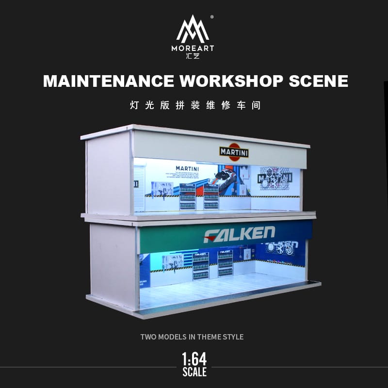 More Art Maintenance Workshops Scene Falken and Martini Livery