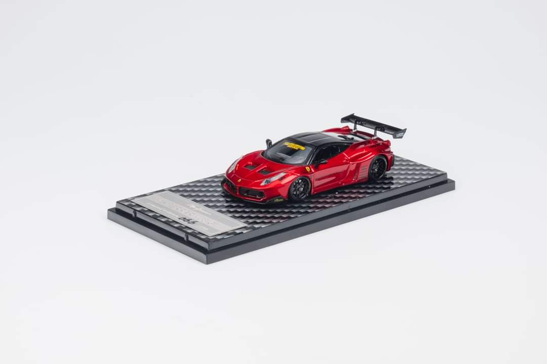 QIDIAN Ferrari LB 458 GT Resin Model in Metallic Red