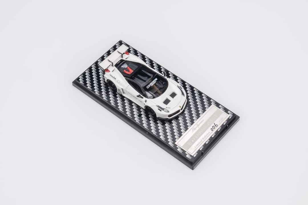 QIDIAN Ferrari LB 458 GT Resin Model in White