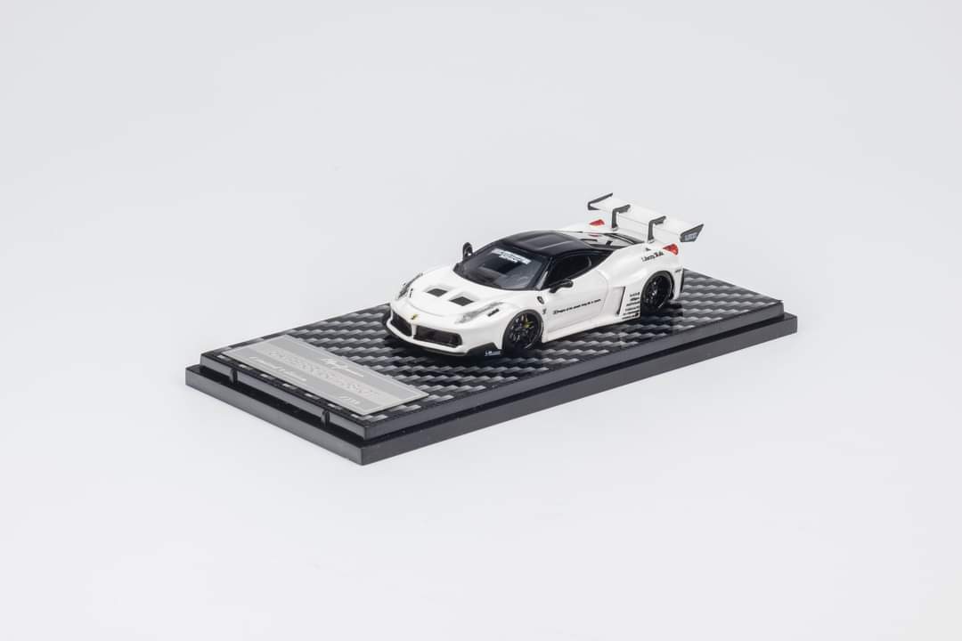 QIDIAN Ferrari LB 458 GT Resin Model in White