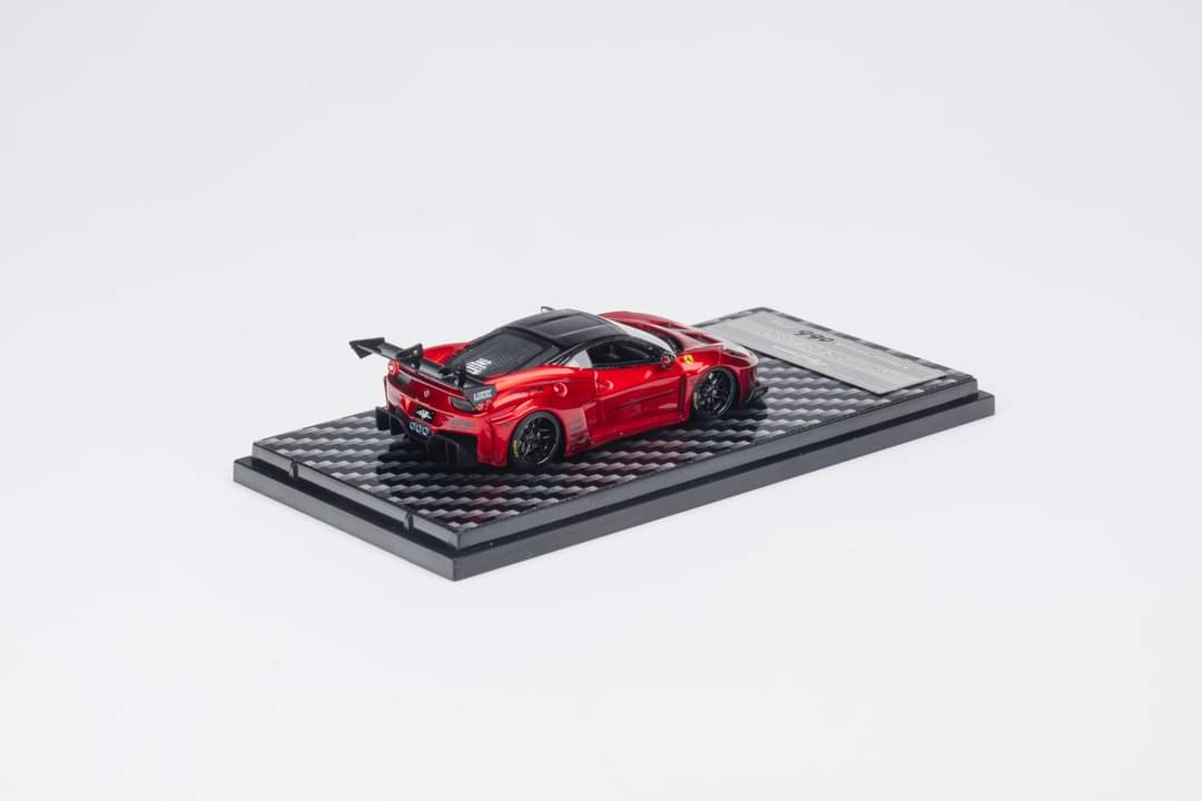 QIDIAN Ferrari LB 458 GT Resin Model in Metallic Red